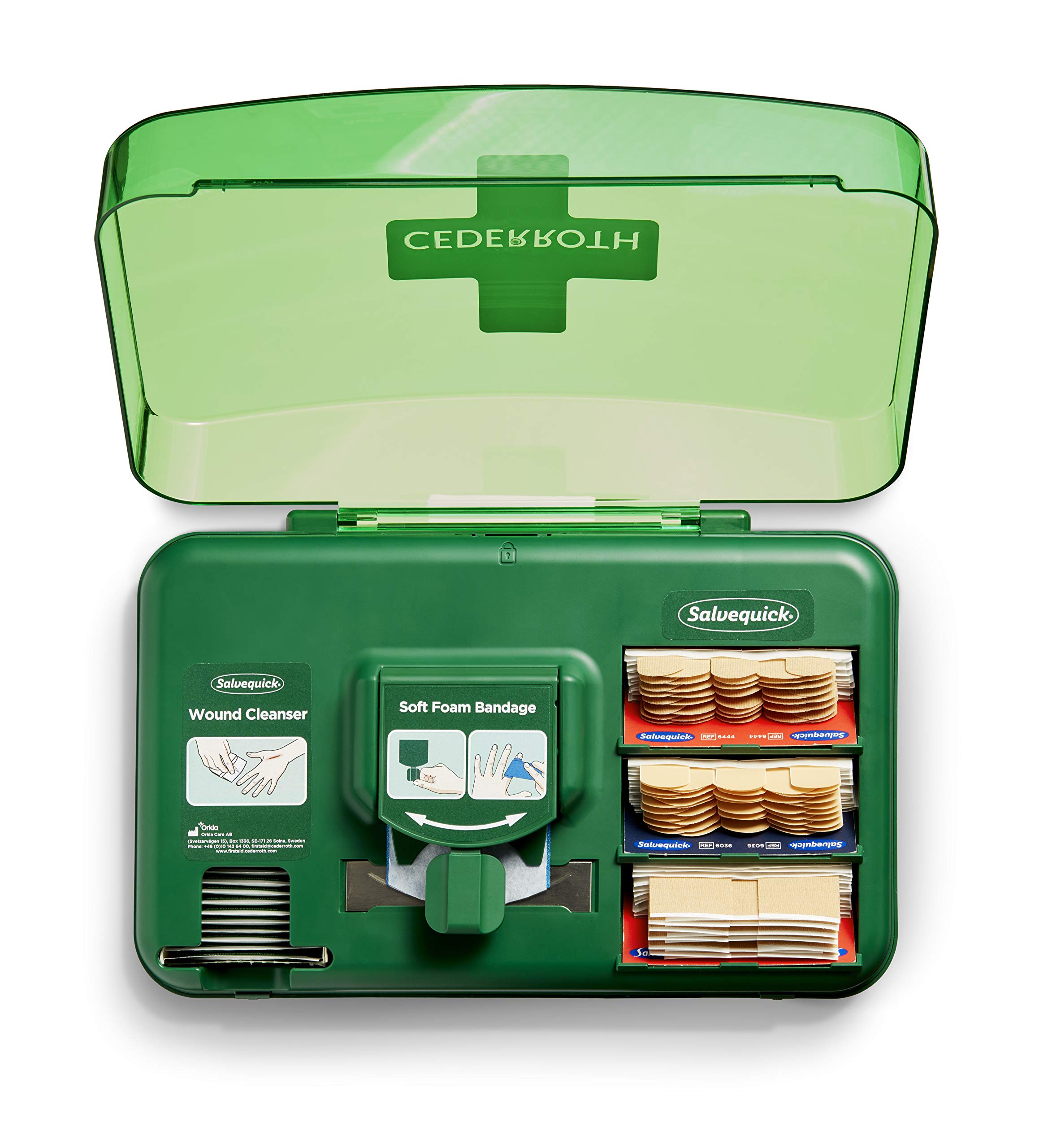 cederroth-salvequick-pflasterspender-wandmontage-wundset image 1